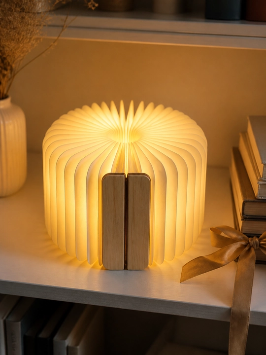 LED-ночник в форме книги - складная декоративная лампа, теплый свет