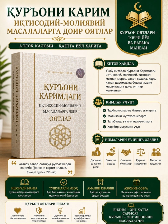 QUR'ONI KARIMDAGI  iqtisodiy-moliyaviy masalarga doir oyatlar - 