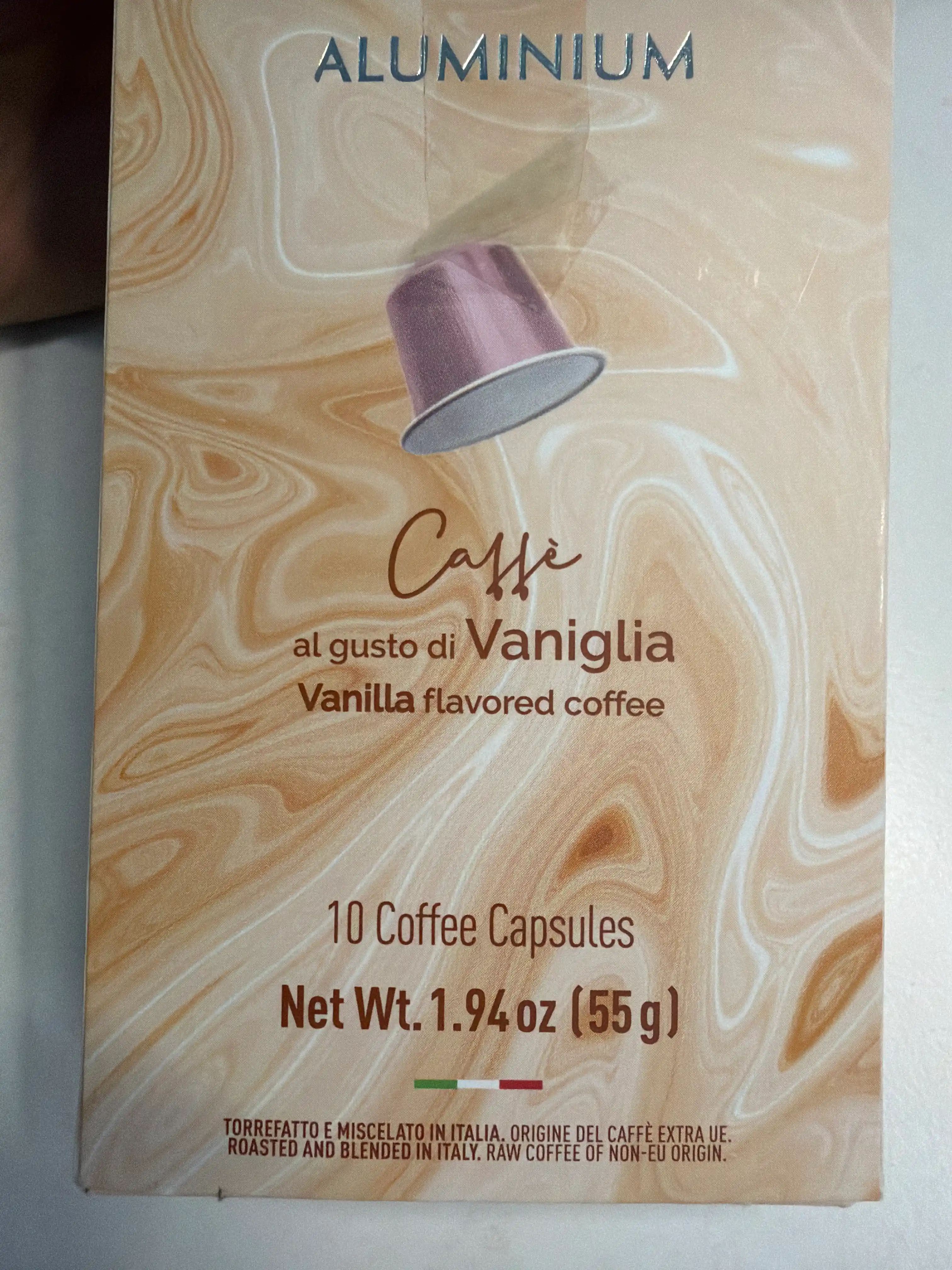 Vanil aromali Carraro Vaniglia kapsulali qahva