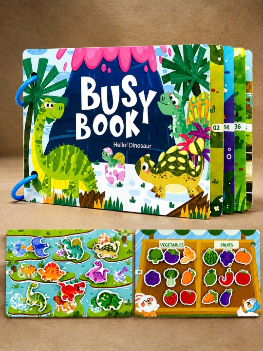 Детские книги, развивающие Busy Book, многоразовые книги Монтессори с липучками - 