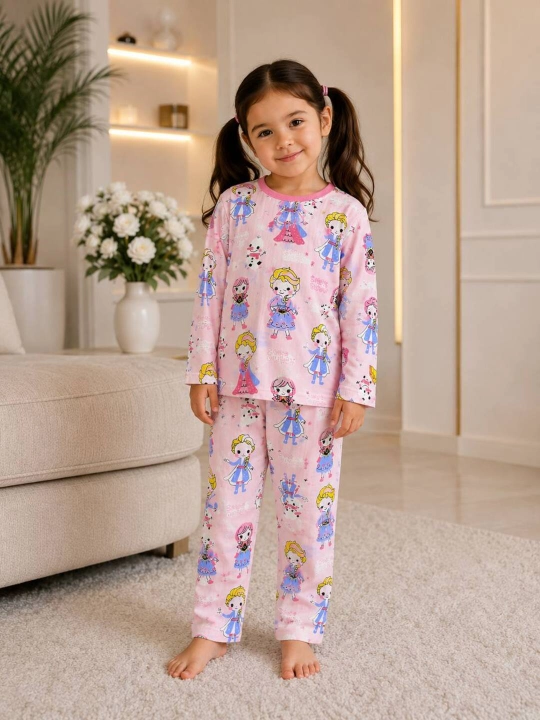 Детская пижама, пижама для девочек, хлопок 2-8 лет