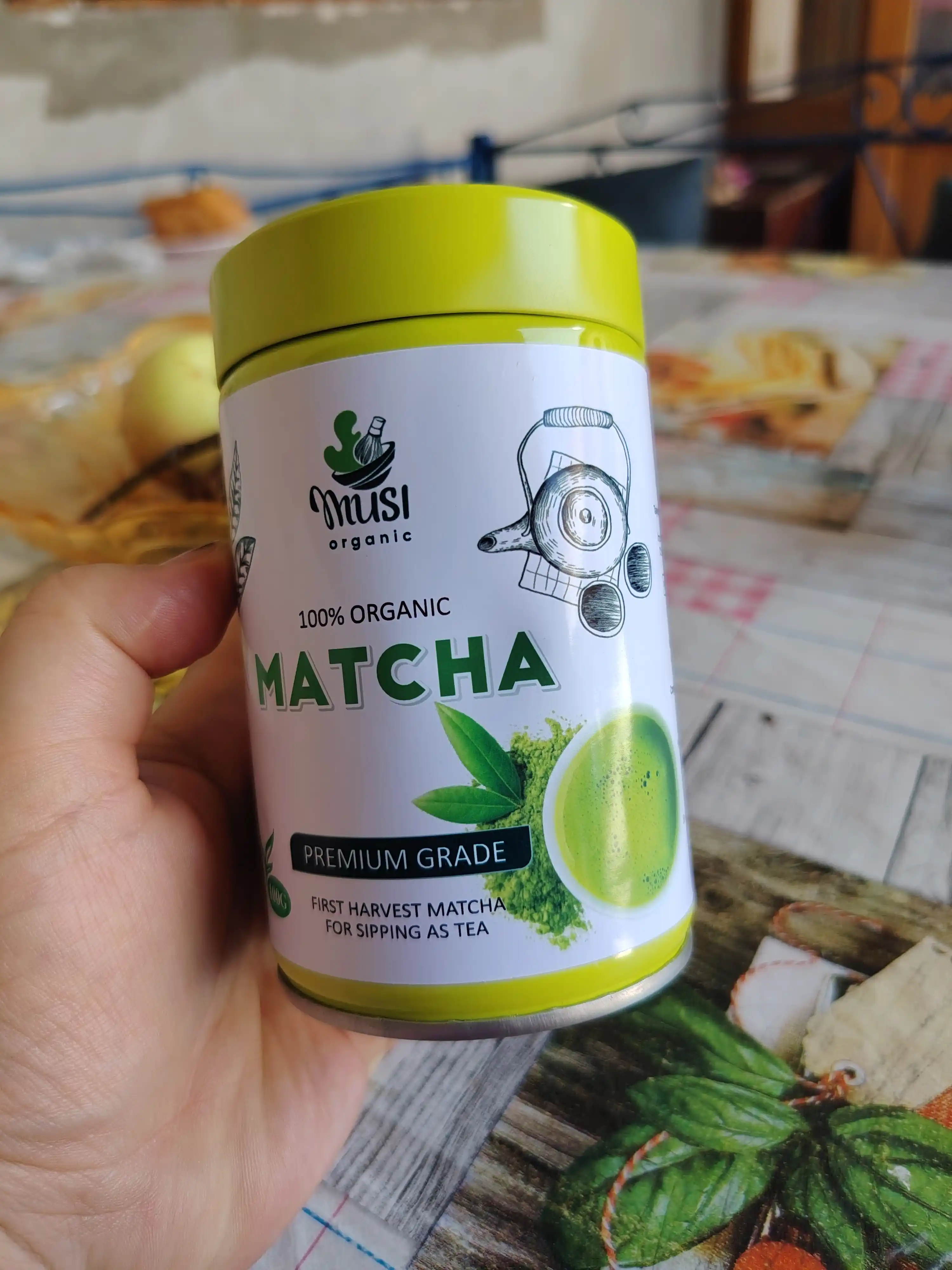 Чай матча высший сорт, 100% натуральный, Musi Organic