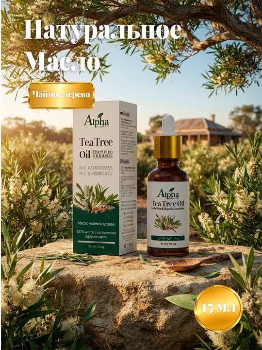 Tabiiy efir moyi diffuzor va havo namlagich uchun, kundalik parvarish, 15 ml - 