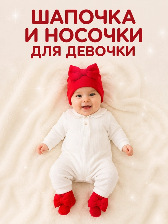 Шапка для новорождённых для девочек, 0-18 месяцев, для всех сезонов