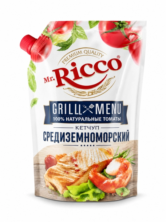 Кетчуп Mr.Ricco томатный 300 г, натуральный соус для мяса, гриля и шашлыка, 8 вкусов