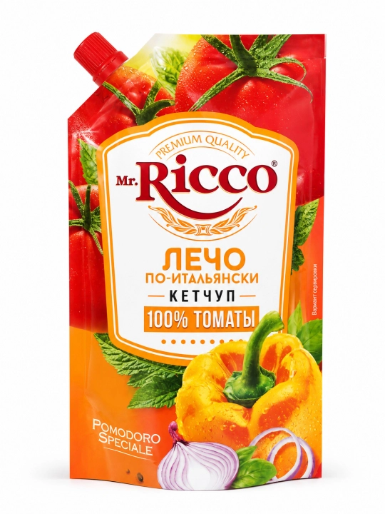 Кетчуп Mr.Ricco томатный 300 г, натуральный соус для мяса, гриля и шашлыка, 8 вкусов - 