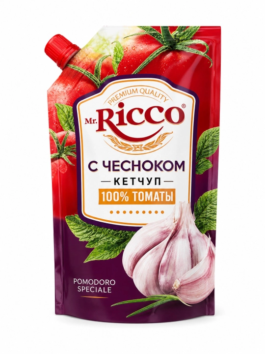 Кетчуп Mr.Ricco томатный 300 г, натуральный соус для мяса, гриля и шашлыка, 8 вкусов - 