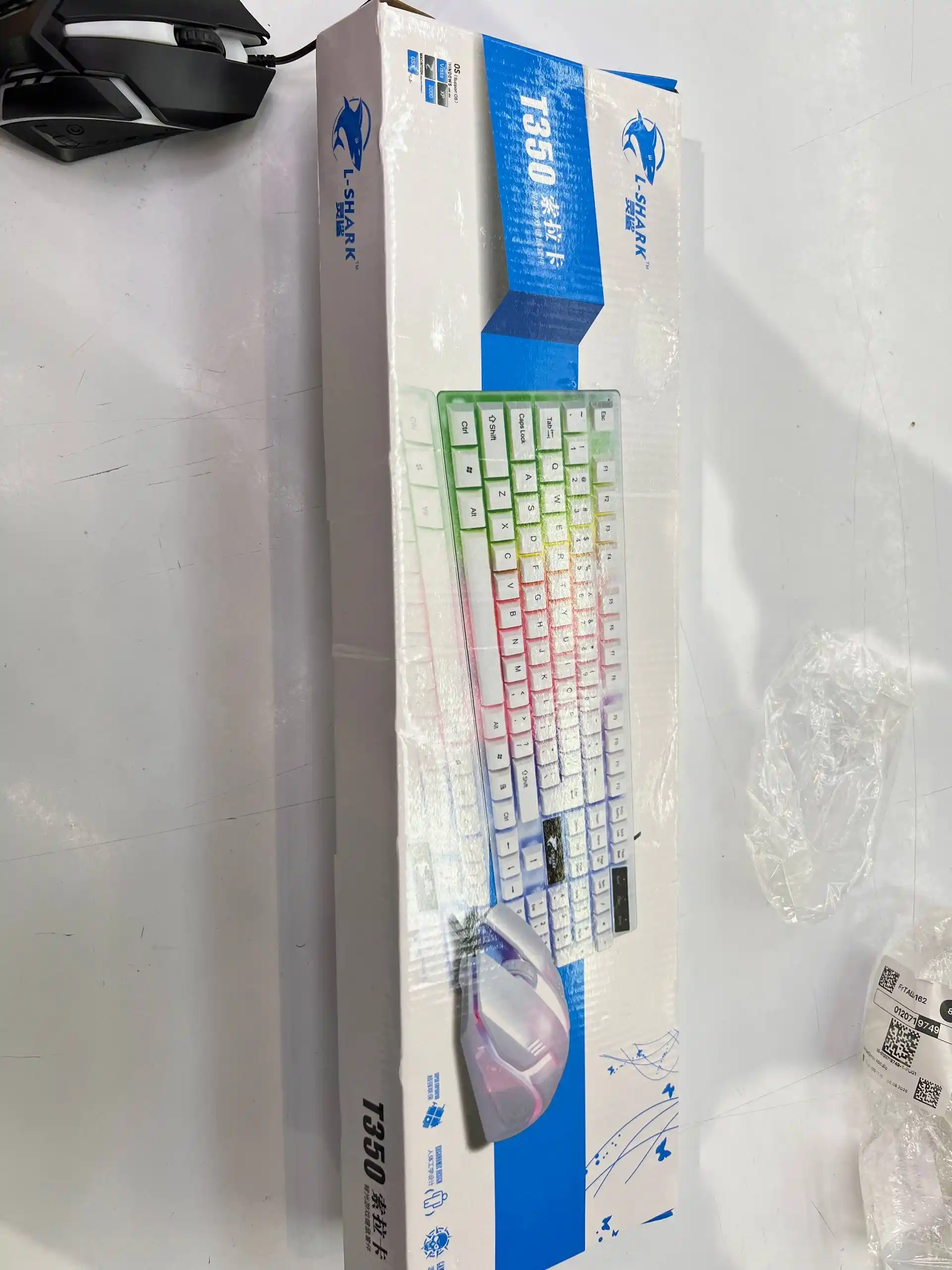 L-SHARK T350 gaming klaviatura va sichqoncha to‘plami, RGB yoritgichli, USB
