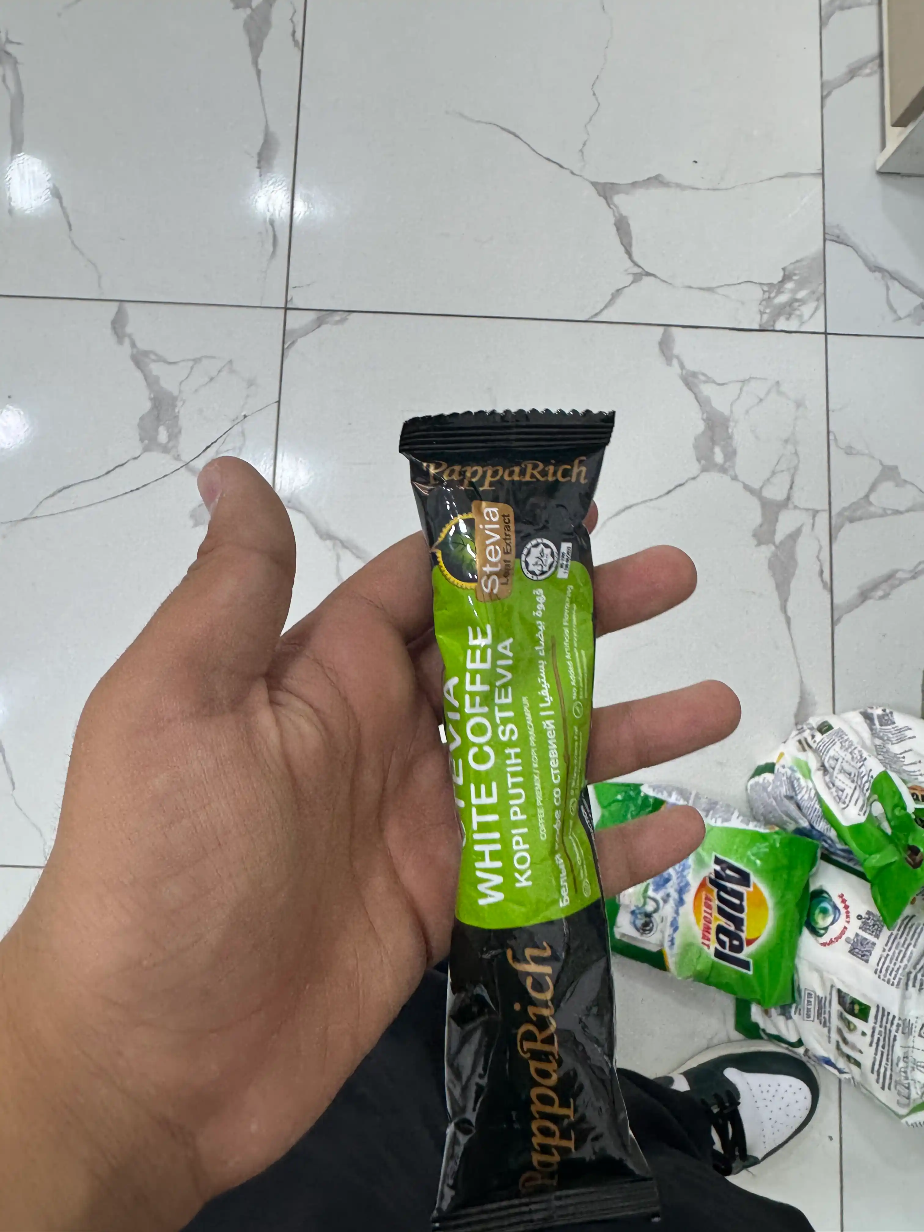 PappaRich  STEVIA oq qahvasi - steviya bilan oq qahva