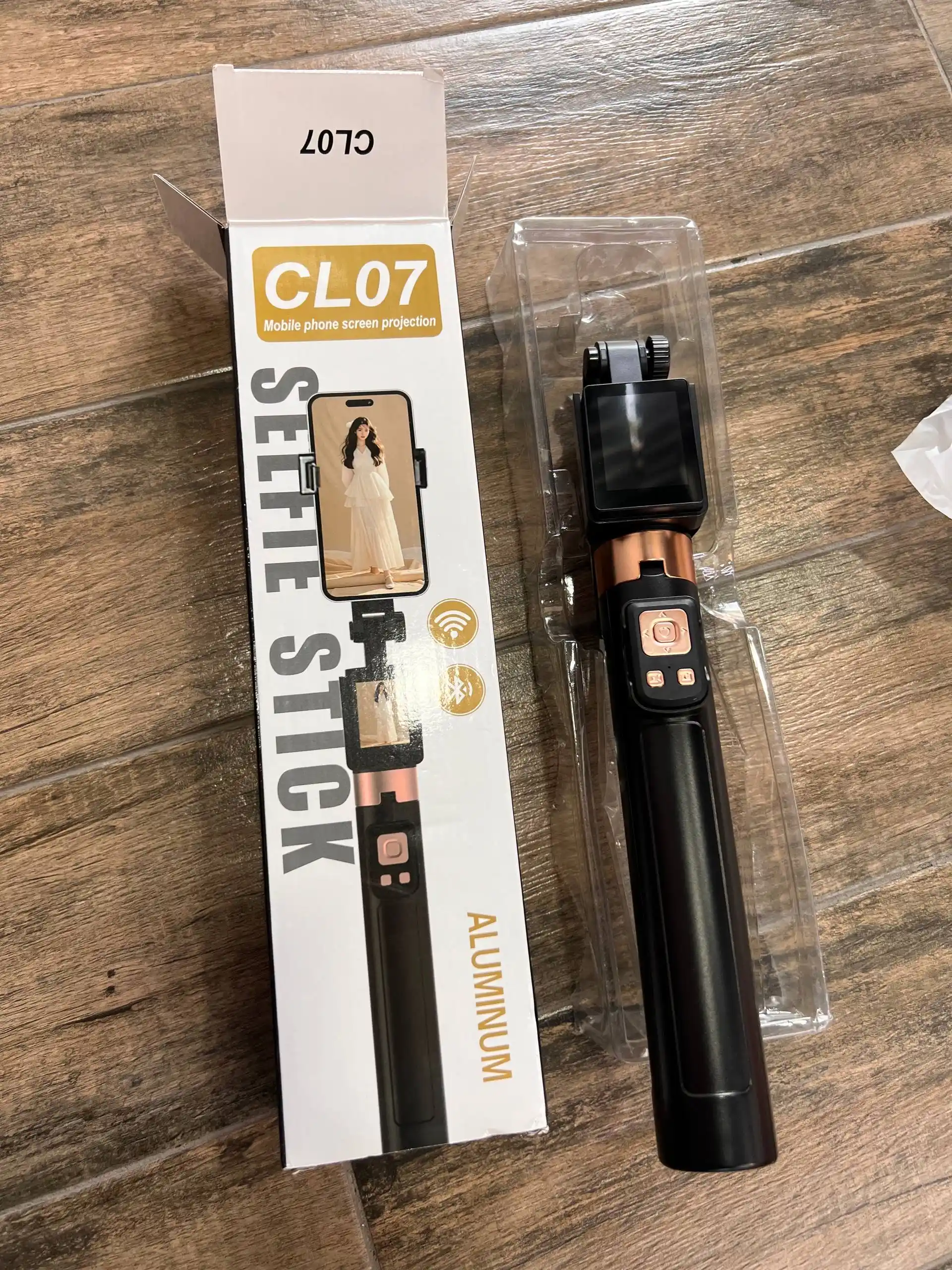 CL07 Smart Selfie Stick штатив-монопод с Bluetooth-пультом, подставка для телефона