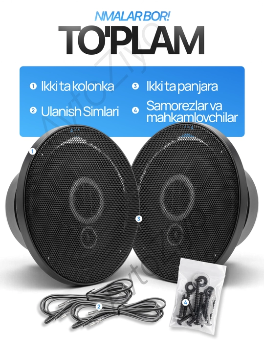KENWOOD KFC-HQ718-4 avtomobil karnayi 120W