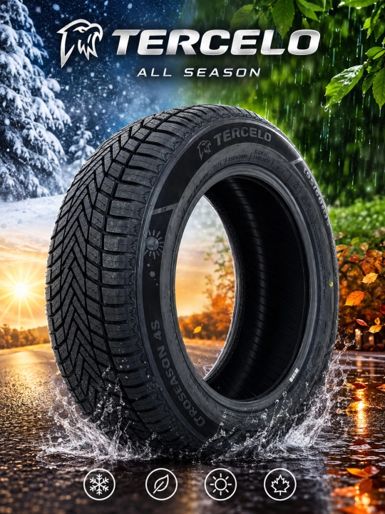 TERCELO CROSEASON 4S avtomobil shinasi .Har qanday ob-havoda ishonchli ilashish.All Season - 