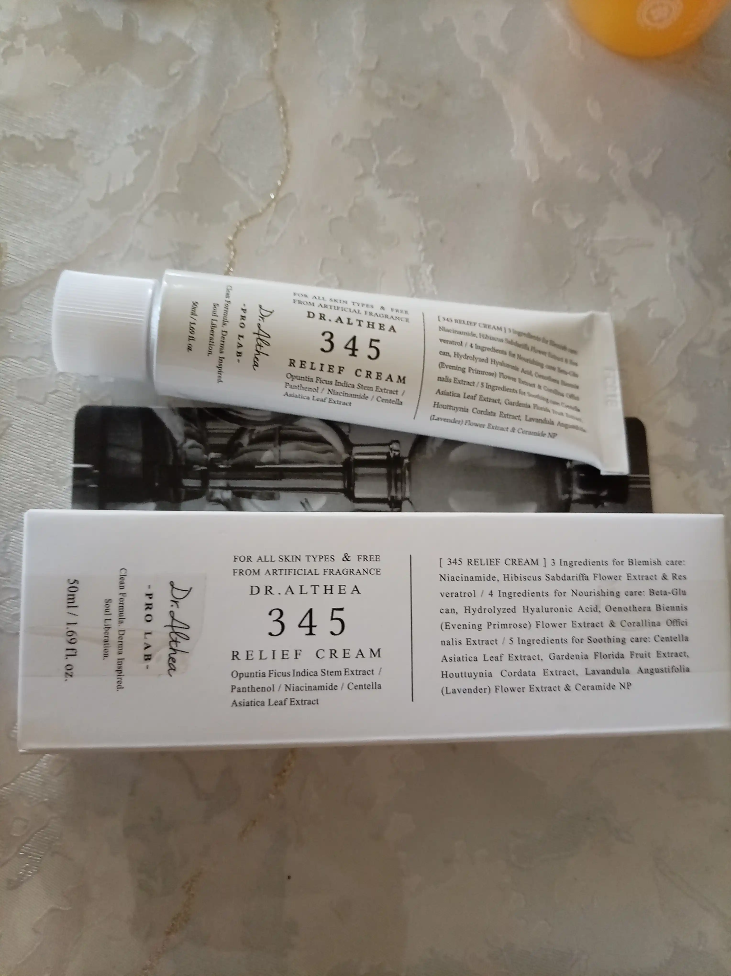 Успокаивающий крем для лица 345 Relief Cream, 50 мл