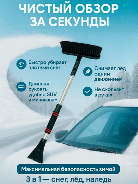 Раздвижная щетка с поворотным механизмом Classic