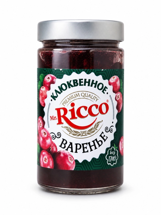 Варенье Mr.Ricco. Черника, Клюква, Черная смородина - 