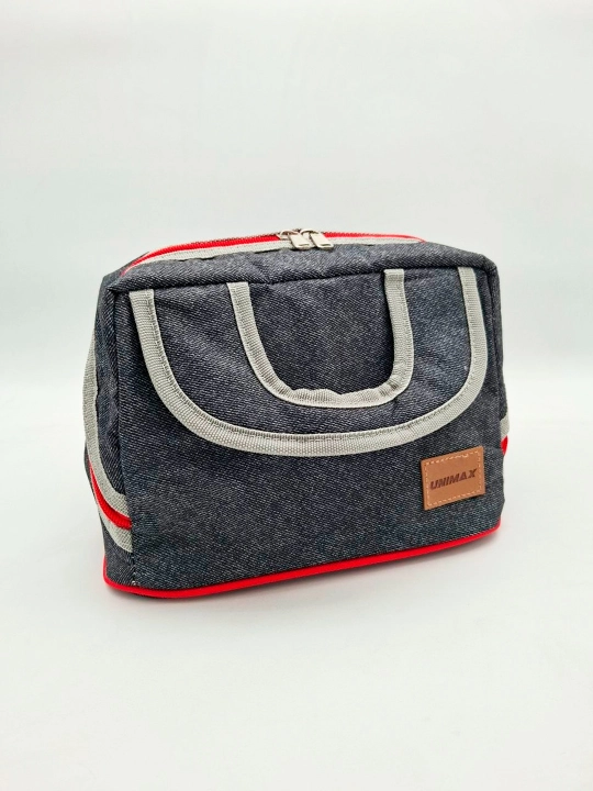 UNIMAX Termossumka, lunchbox uchun sumka, issiq va sovuq ovqatga, 24×19×15 sm, kulrang