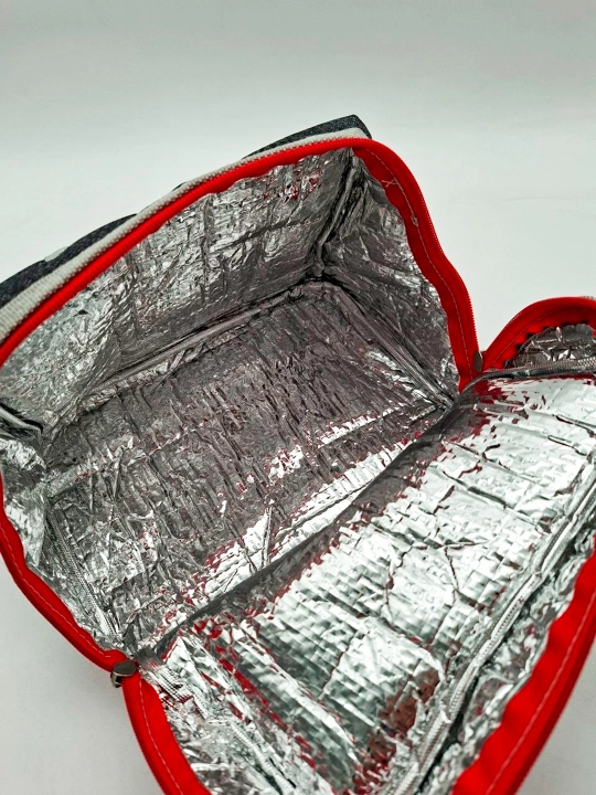 UNIMAX Termossumka, lunchbox uchun sumka, issiq va sovuq ovqatga, 24×19×15 sm, kulrang