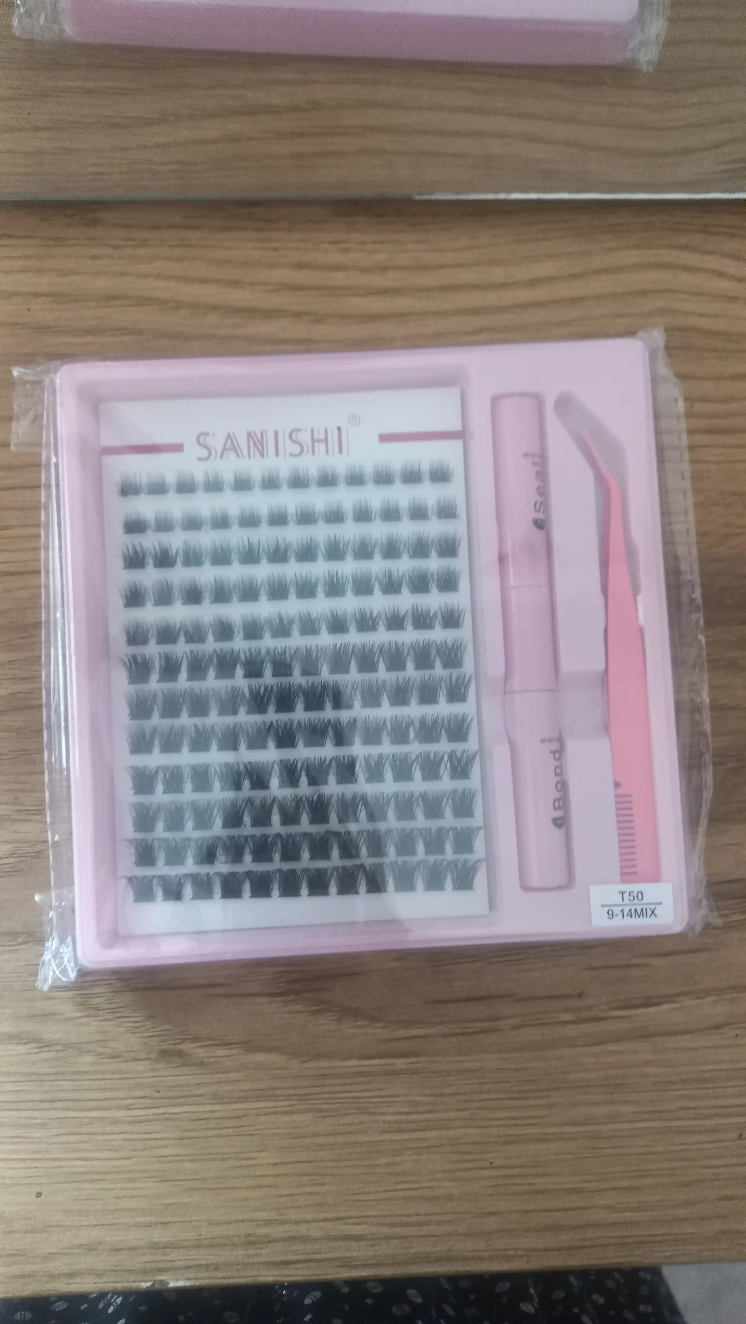 Накладные ресницы с 3D эффектом, индивидуальное наращивание ресниц, Sanishi