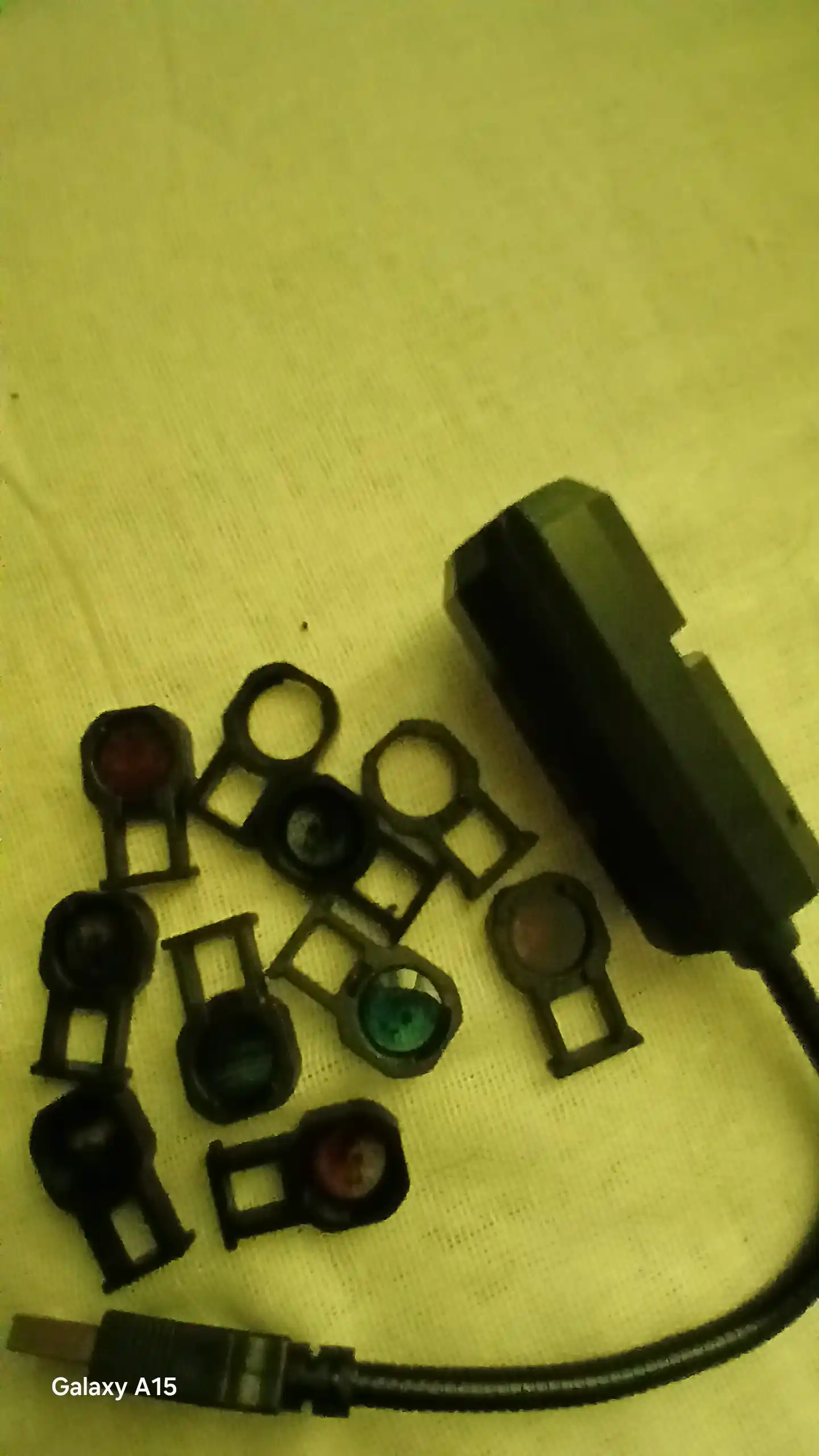 Rangli Oy proyektori USB, 10 ta yulduzli osmon tungi chirog‘i, yotoqxona