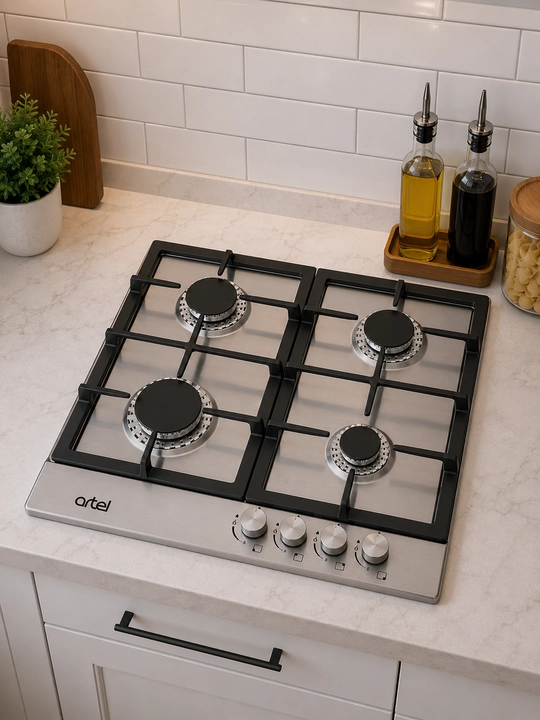 Artel Moderno A64-0030 gazli pishirish paneli, 4konforkali,INOX,gaz nazorati,elektr yoqish