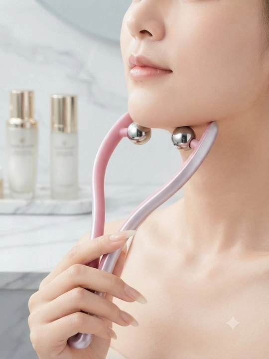 Yuz uchun rolikli massajyor Double-Side Stereo Roller - 