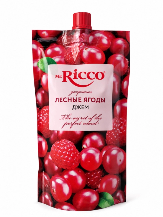 Mr.Ricco tabiiy rezavor va mevali desert djem assortimenti 300g