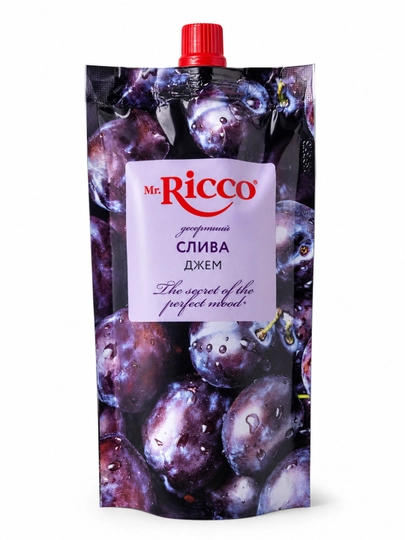 Mr.Ricco tabiiy rezavor va mevali desert djem assortimenti 300g