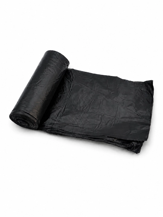 Axlat uchun paketlar rulonda, 40 litr, 30 dona, 60 mkm, qora