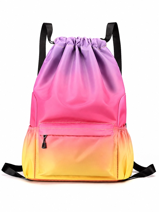 Gradient tortma ipli sport ryukzak, katta sig‘imli sumka - 