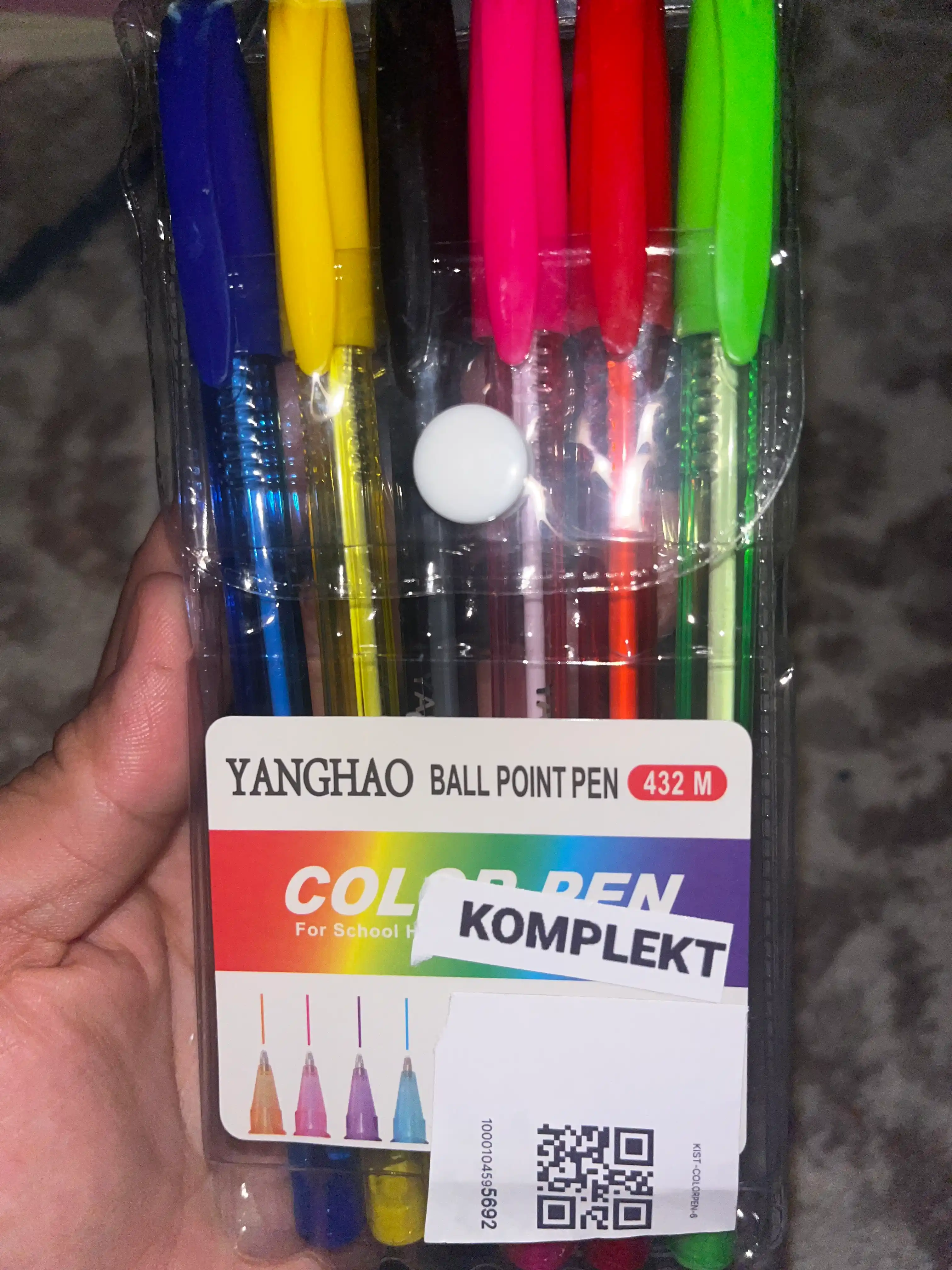 Rangli ruchkalar to‘plami