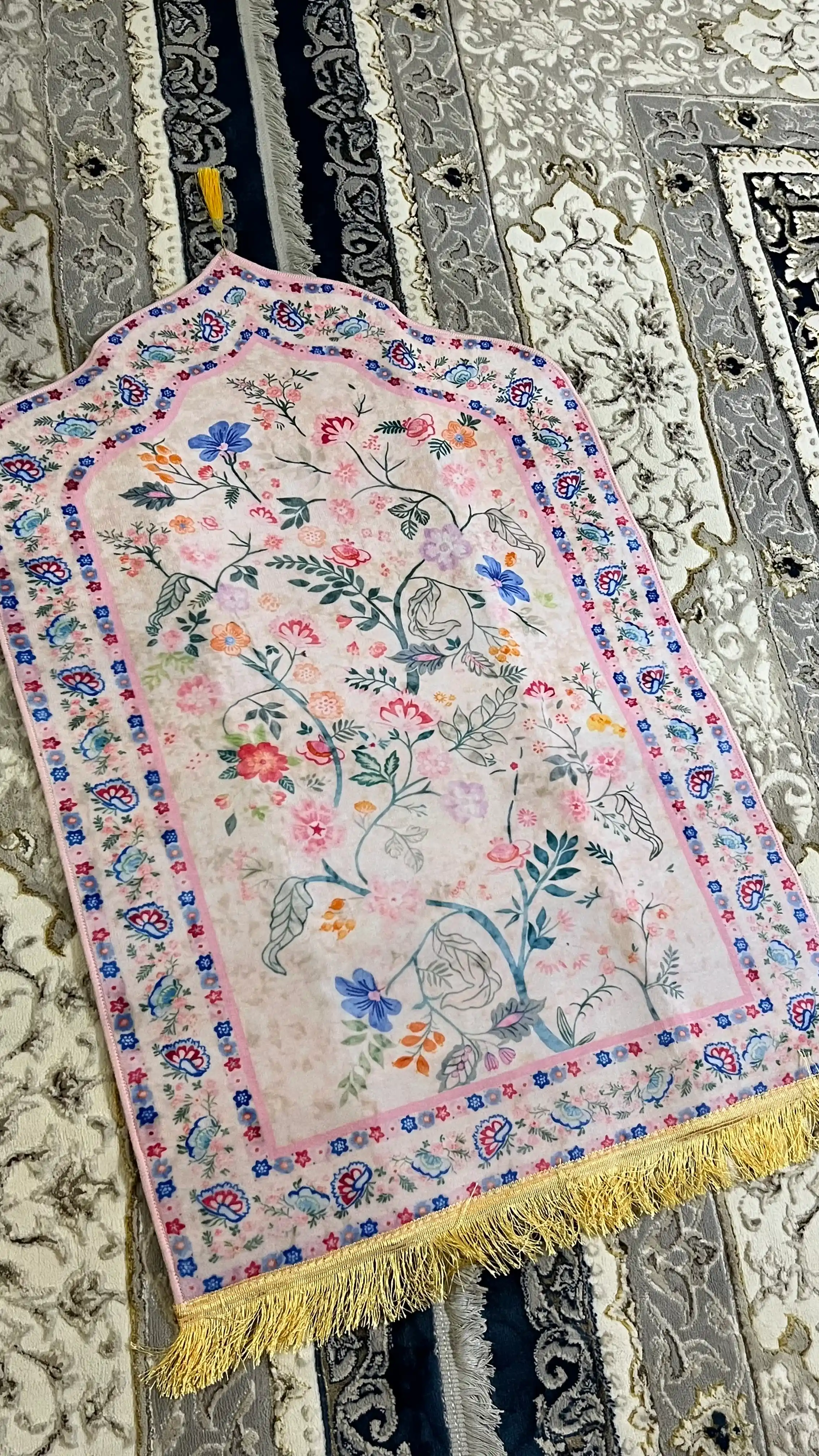 Премиальный коврик для намаза 70x110 см — мягкий, нескользящий