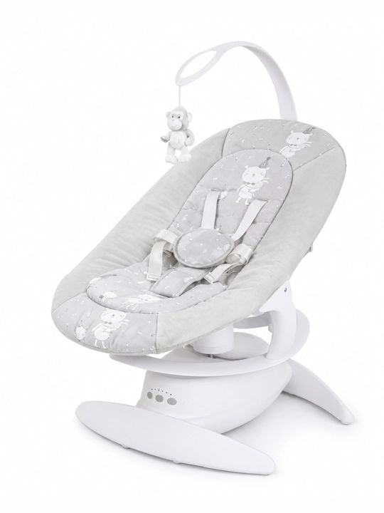 Детский электрошезлонг для новорождённых, 5 скоростей, до 25 кг, москитная сетка