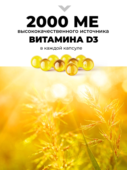 Витамин D3 2000 ME, VitaMeal, 90 капсул