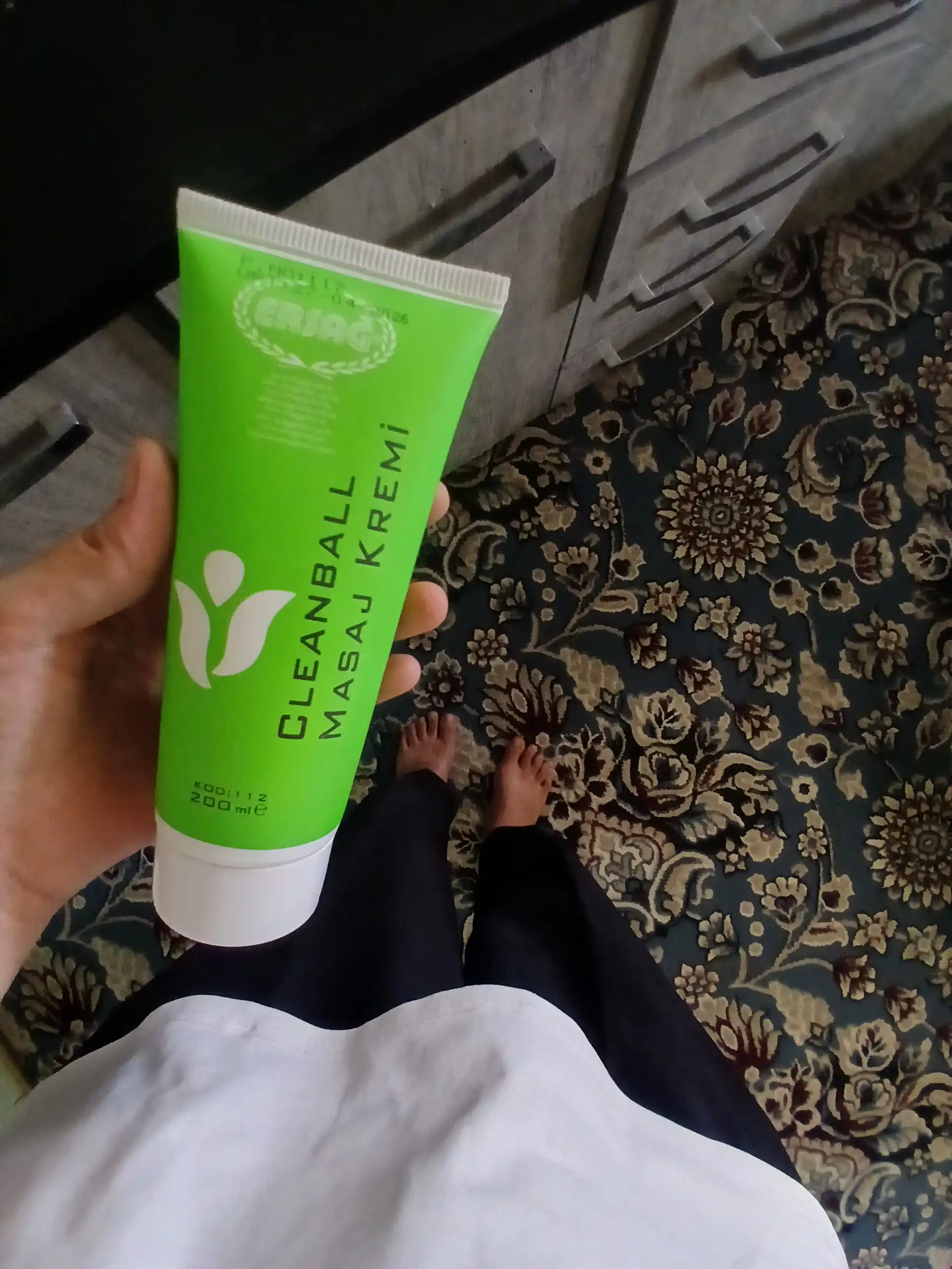 Ersag Cleanball massaj kremi, 100 ml, 200 ml