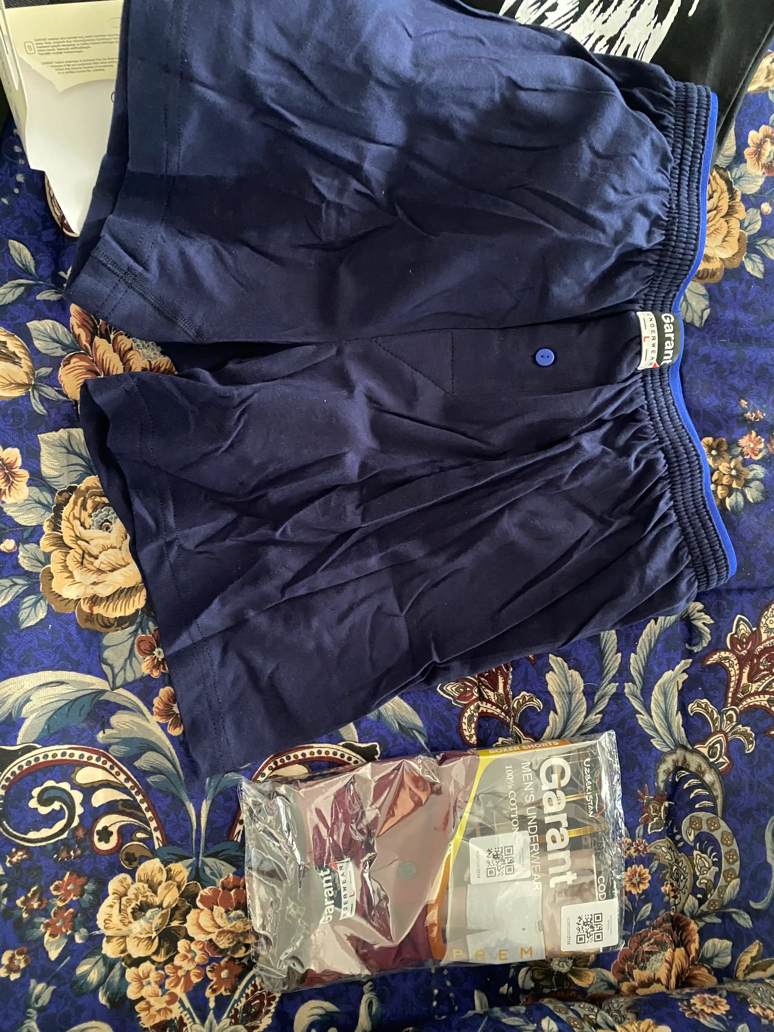 Garant GP303 erkaklar bokser trusiklari, 100% paxta, M–3XL o'lchamlari