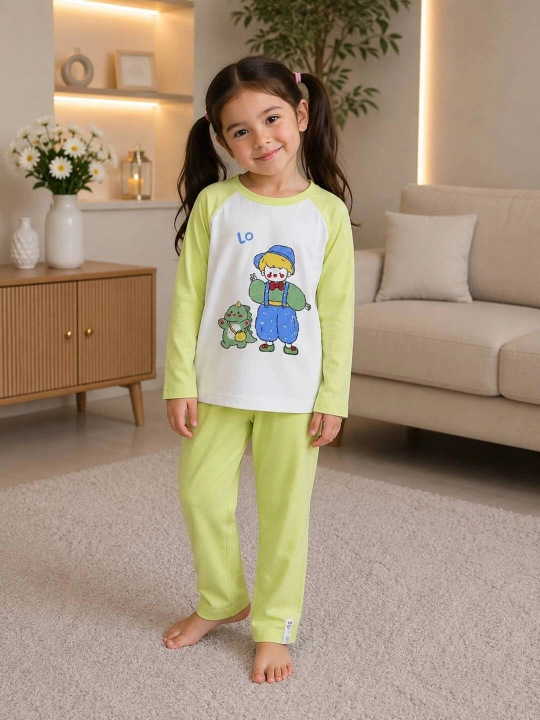 Bolalar pijamasi, og`il va qiz bolalar uchun pijama, xb material 2-8 yosh - 