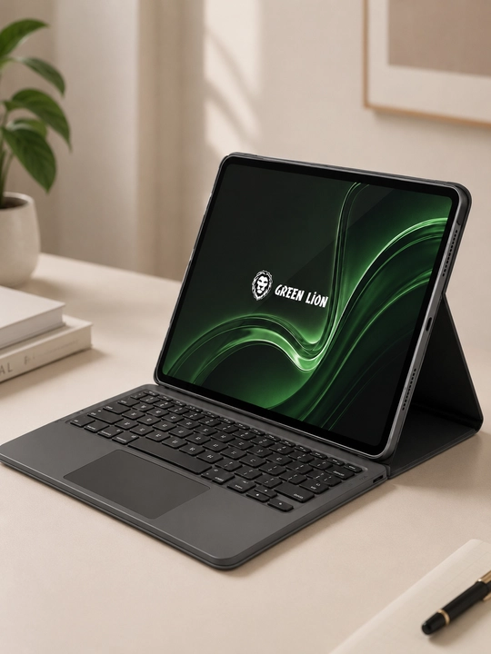 Green Lion Tectra planshet uchun sensorli panelga ega buklanadigan klaviatura-g‘ilof