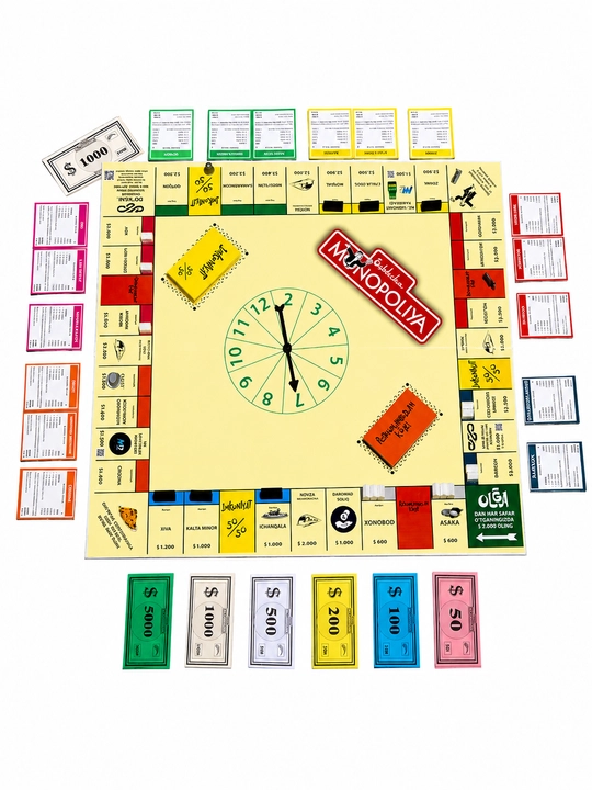 O'zbekcha Monopoliya - Intellektual stol oyini, oila va dostlar bilan oynash uchun