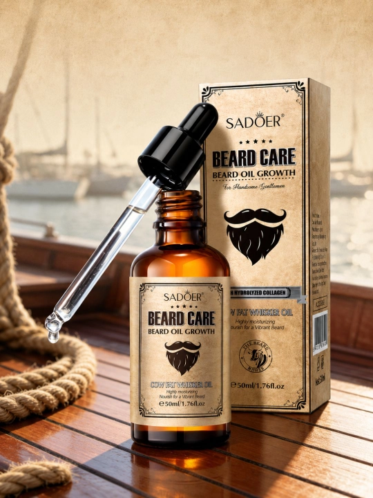 Масло для бороды SADOER Beard Care, увлажняющее и смягчающее средство для ухода за бородой