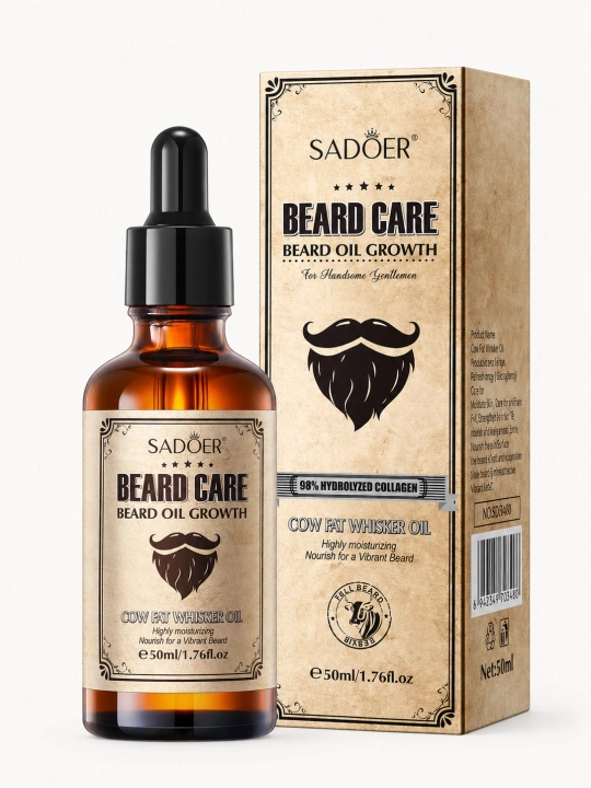 Масло для бороды SADOER Beard Care, увлажняющее и смягчающее средство для ухода за бородой