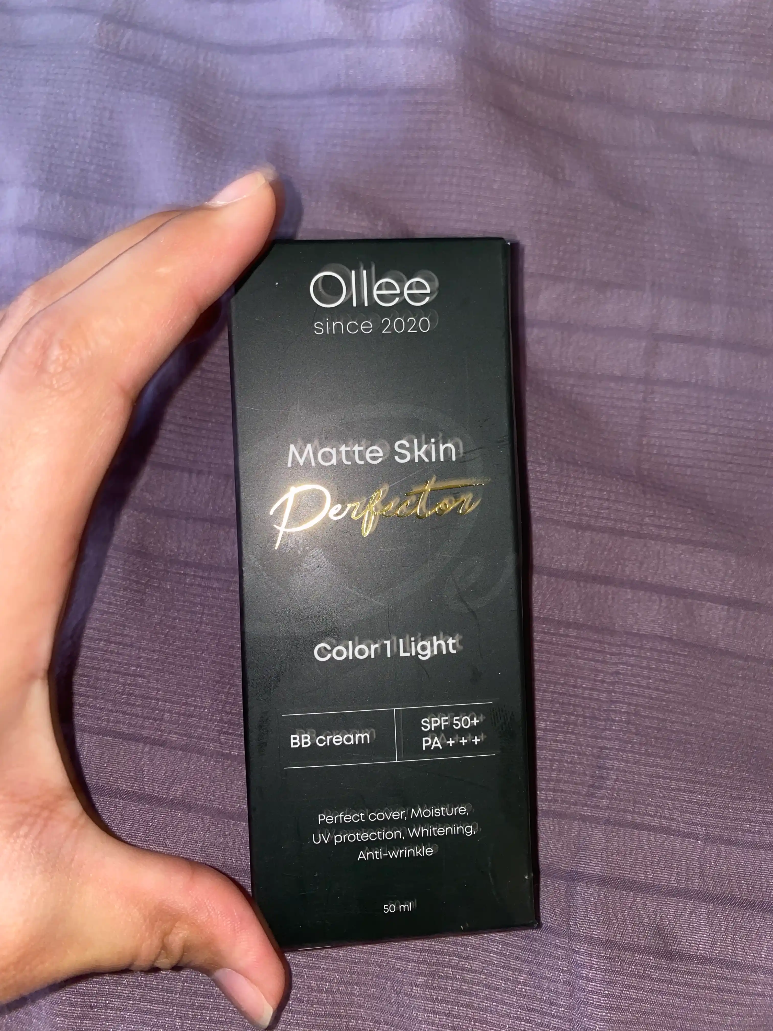 Quruq, normal va aralash teri uchun OLLEE SPF50+ BB-xiralashtiruvchi kremi, 50 ml