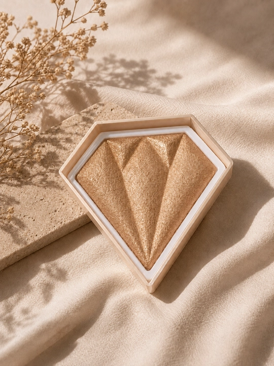 Bronza yuz uchun yaltiratuvchi pudra, highlighter – tabiiy yorqinlik