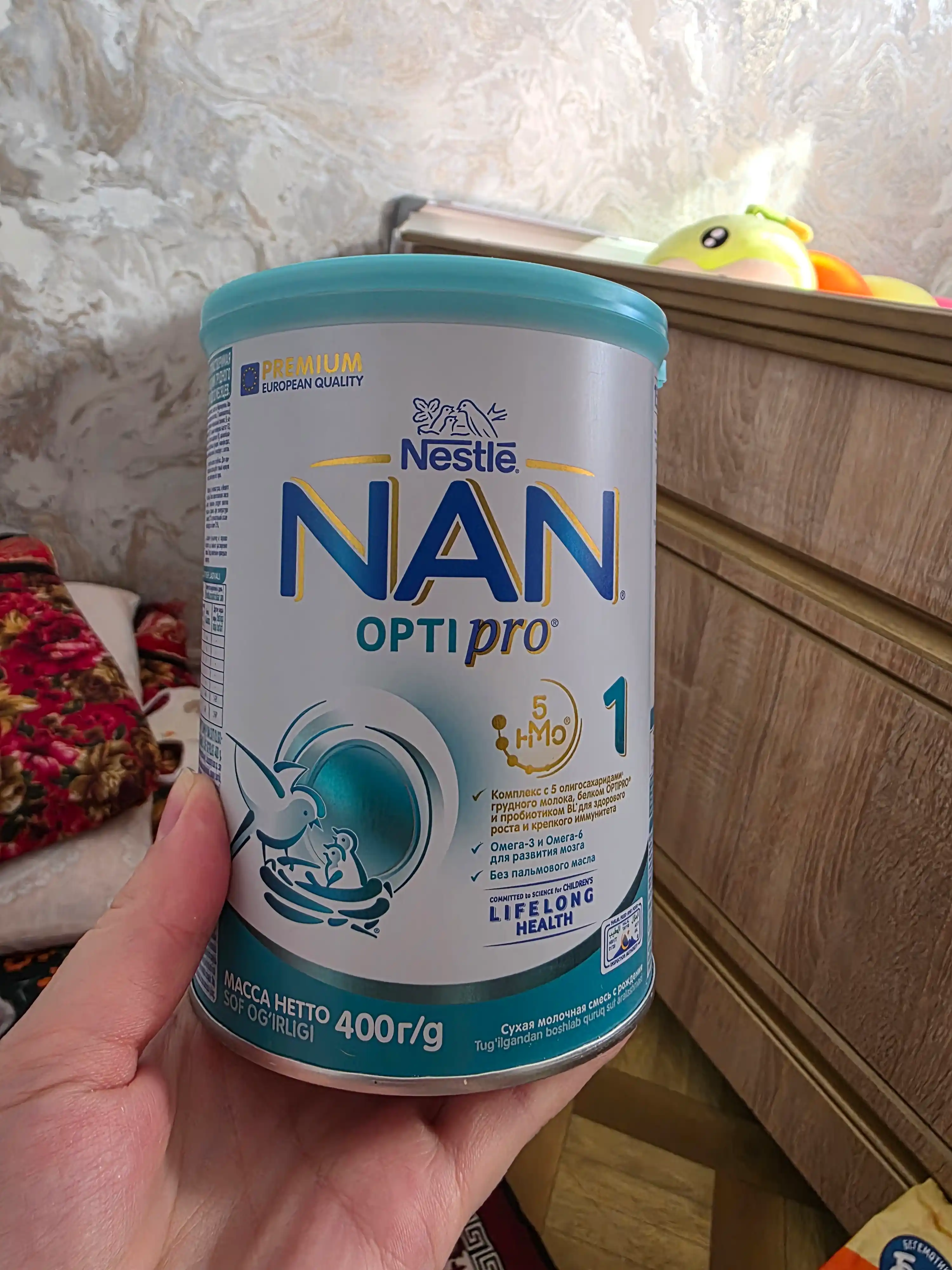 Nestle Nan Optipro aralashmasi 1 tug'ilgandan beri, 400 gr