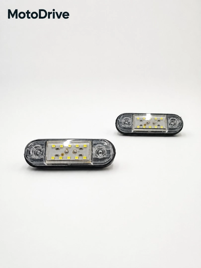 Barcha turdagi transport vositalari uchun universal LED gabarit chirog‘i, 2 dona