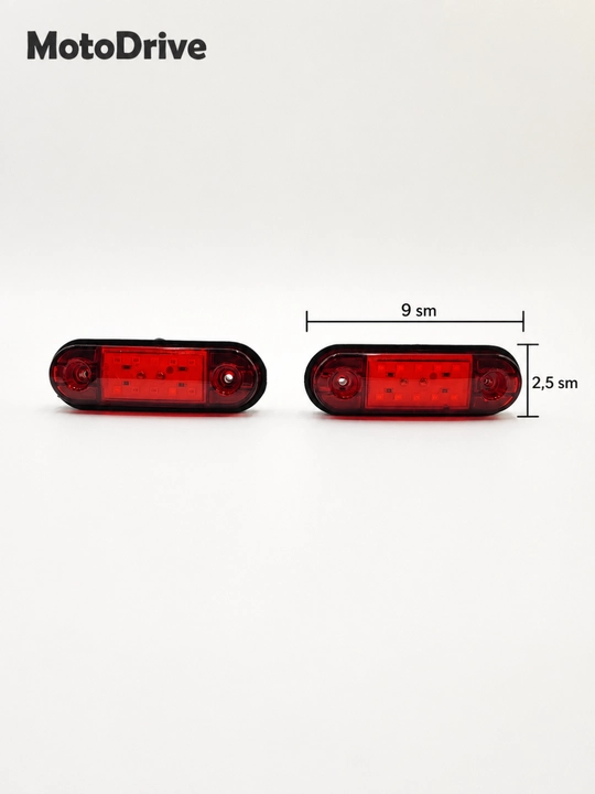 Barcha turdagi transport vositalari uchun universal LED gabarit chirog‘i, 2 dona