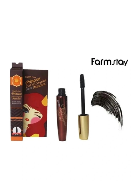 Bukuvchi va cho'zuvchi kipriklar uchun tush FARMSTAY Princess Curl & Longlash Mascara
