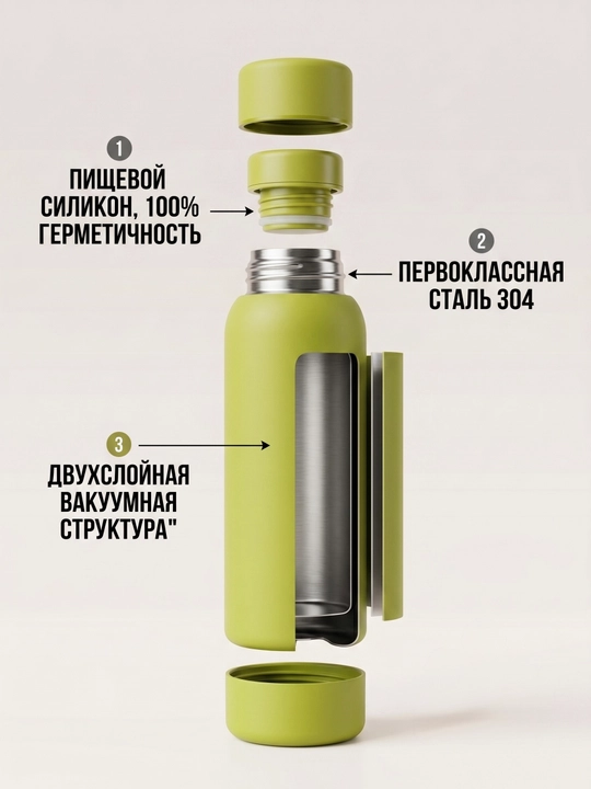 Termos-shisha 450 ml, matli soft-touch