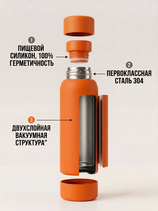Termos-shisha 450 ml, matli soft-touch