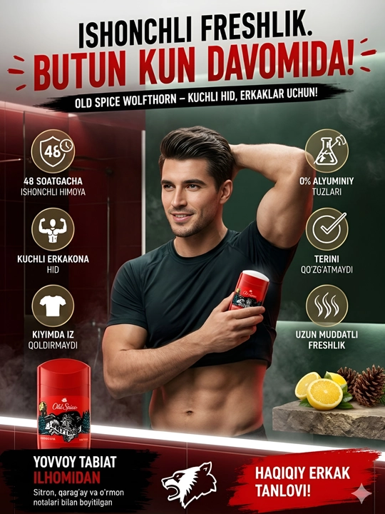 Erkaklar uchun Old Spice dezodorant-stigi, antiperspirant - 