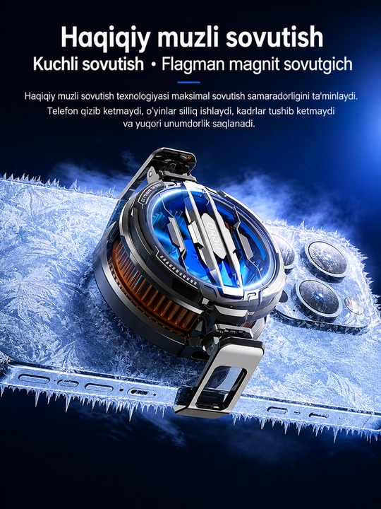 Telefon sovutishgich, Sovutgich, MEMO CX07, Kuler, RGB sovutish mobil telefon uchun